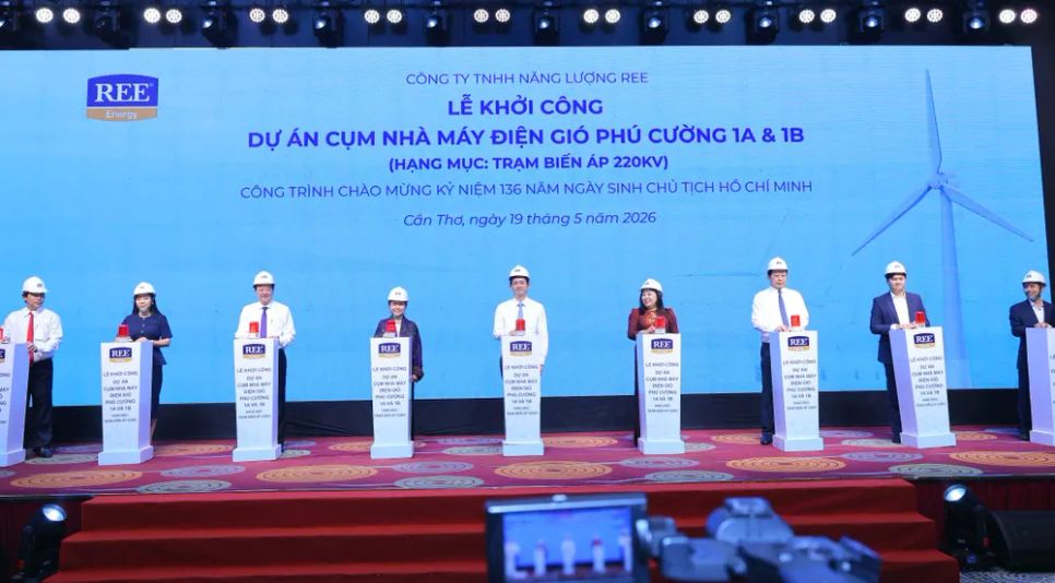 Khởi công cụm nhà máy điện gió Phú Cường 1A và 1B - Hạng mục Trạm biến áp 220kV