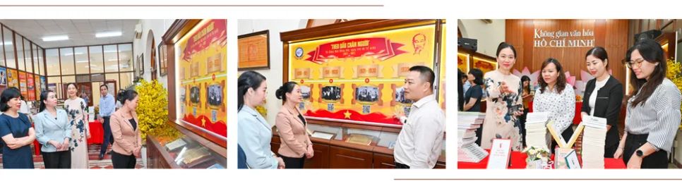 Đoàn đại biểu Tỉnh ủy Tây Ninh tham quan, học tập Không gian văn hóa Hồ Chí Minh tại Trường THPT Marie Curie (phường Xuân Hòa)