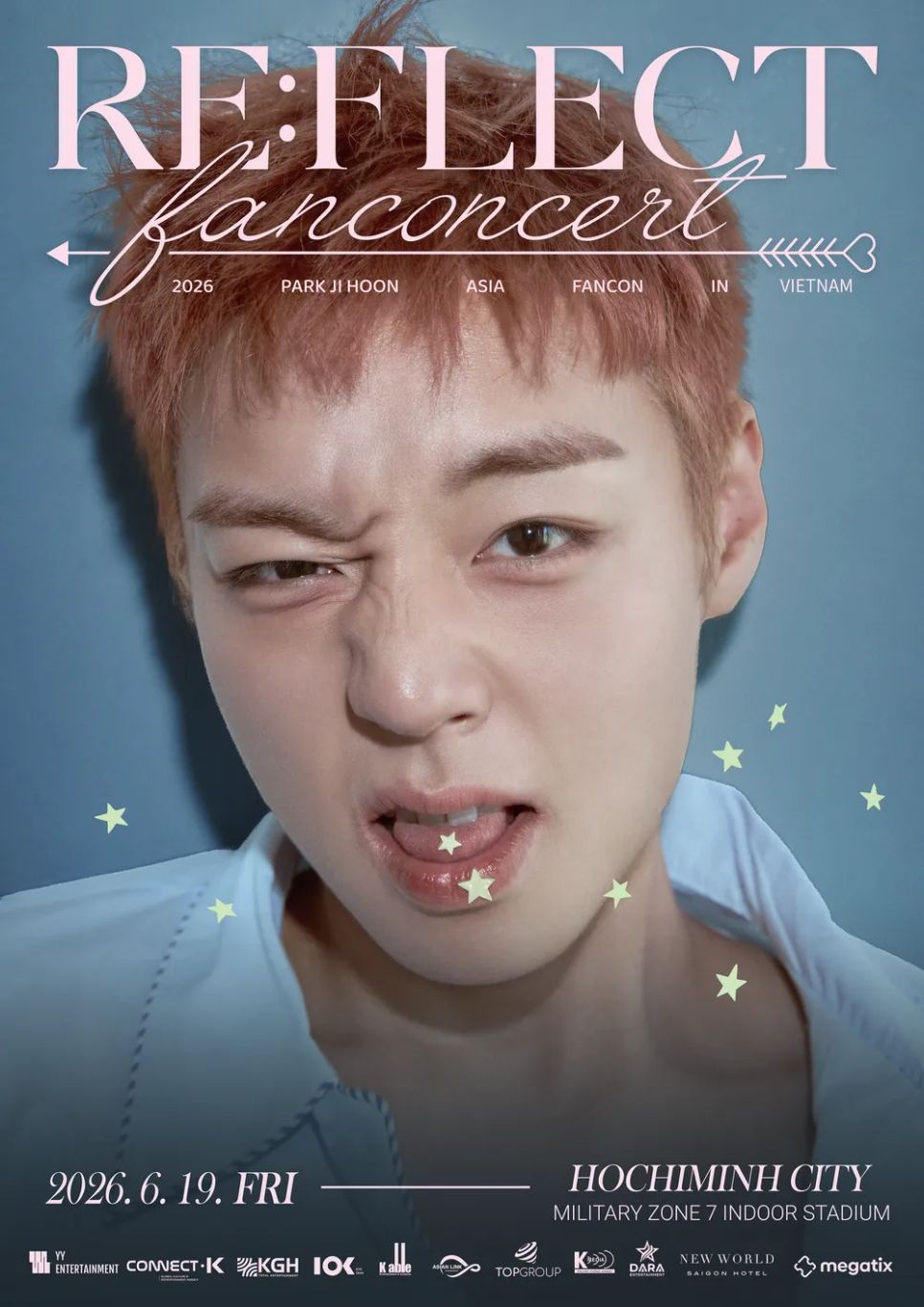 <i>Poster sự kiện Park Ji Hoon tại TPHCM. Ảnh: KMedia</i>