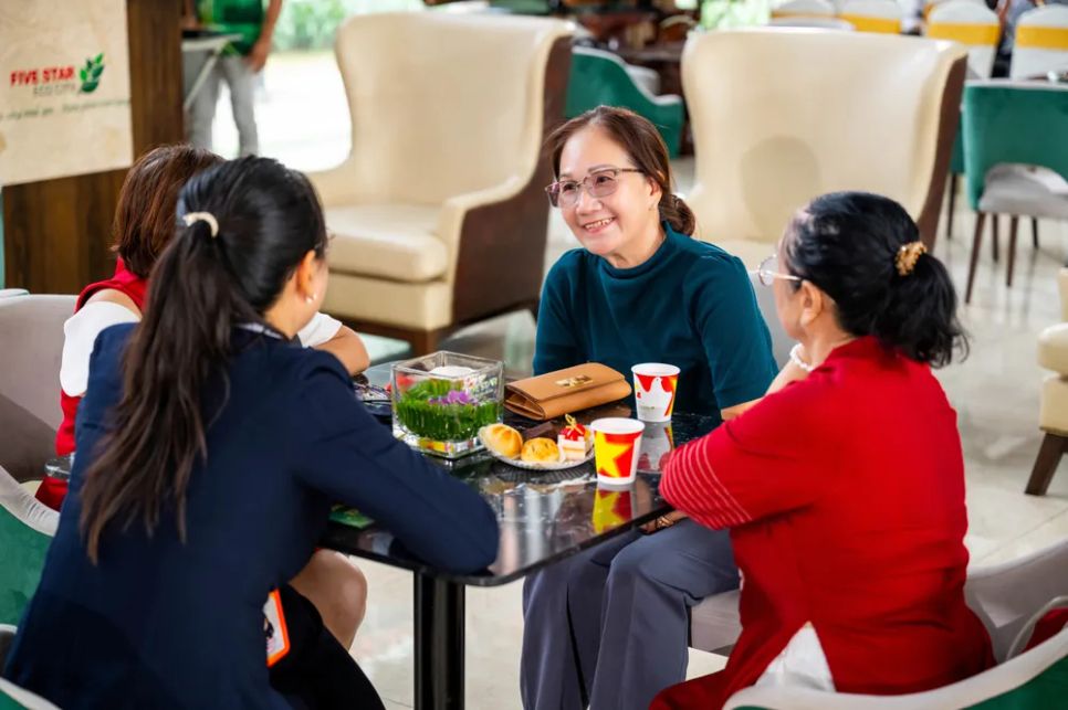 Không gian sinh thái tại Five Star Eco City để lại nhiều ấn tượng trong lòng khách mời ngay từ những trải nghiệm đầu tiên