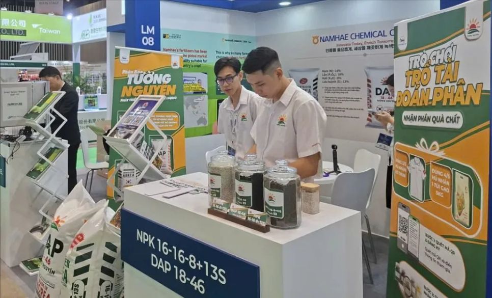 Gian hàng phân bón của Hàn Quốc tại triển lãm