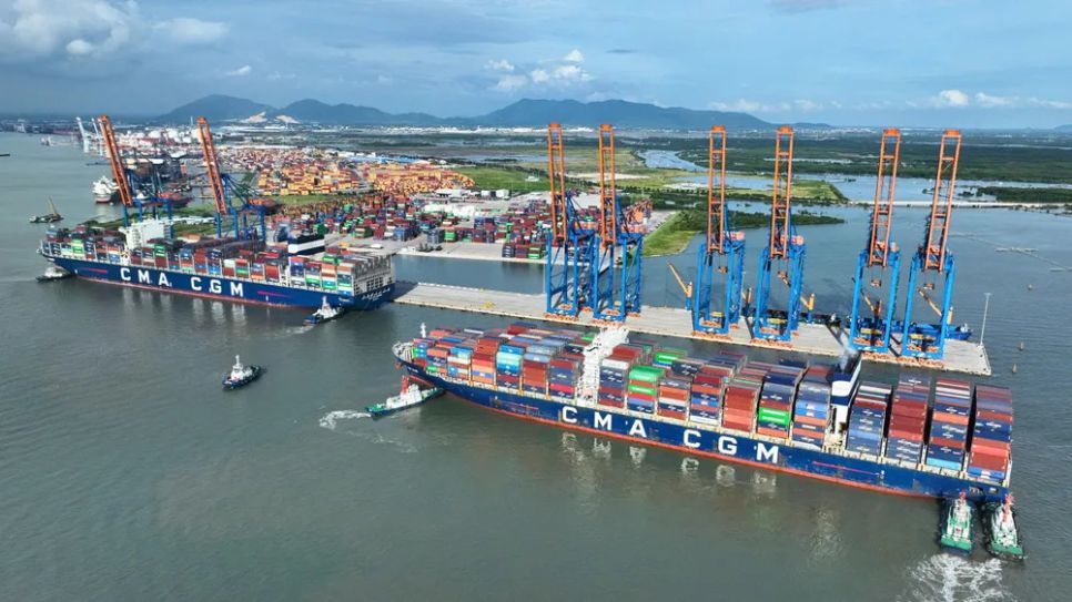 Cảng Quốc tế Gemalink thuộc Tập đoàn Gemadept, một trong những cảng container nước sâu hiện đại và lớn nhất Việt Nam, tọa lạc tại khu vực chiến lược Cái Mép - Thị Vải. Ảnh: THÀNH HUY Cảng Quốc tế Gemalink thuộc Tập đoàn Gemadept, một trong những cảng container nước sâu hiện đại và lớn nhất Việt Nam, tọa lạc tại khu vực chiến lược Cái Mép - Thị Vải. Ảnh: THÀNH HUY