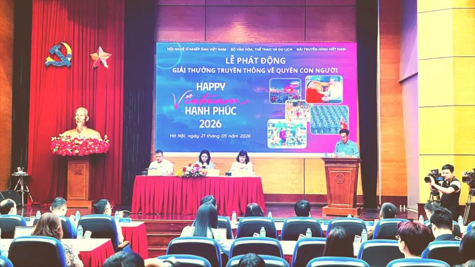 Phát động giải thưởng truyền thông về quyền con người tại Việt Nam “Việt Nam hạnh phúc - Happy Viet Nam 2026”. Ảnh: HỒNG NHUNG Phát động giải thưởng truyền thông về quyền con người tại Việt Nam “Việt Nam hạnh phúc - Happy Viet Nam 2026”. Ảnh: HỒNG NHUNG