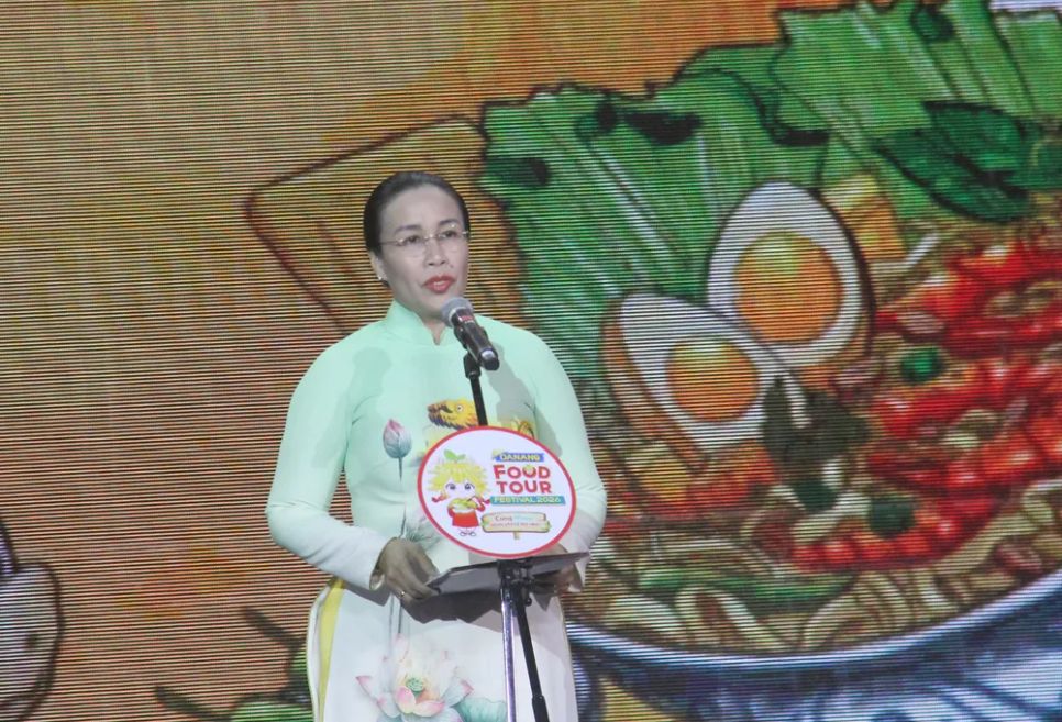 Bà Nguyễn Thị Anh Thi, Phó Chủ tịch UBND TP Đà Nẵng phát biểu. Ảnh: XUÂN QUỲNH