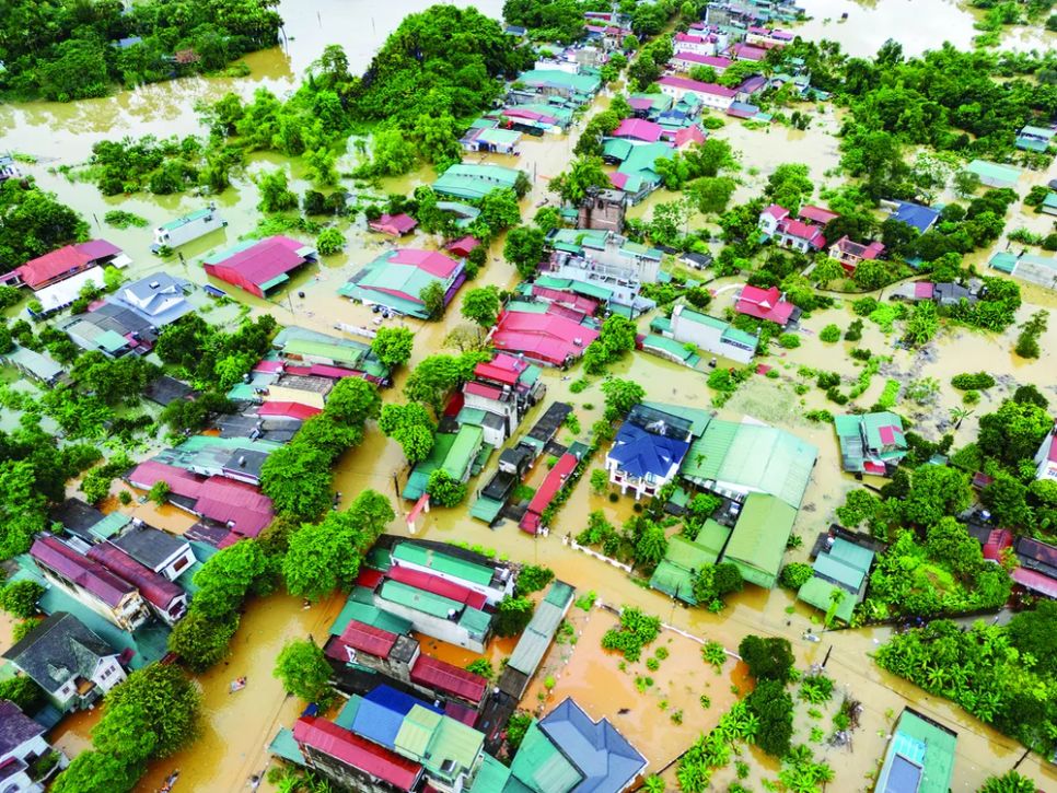 Nước lũ lịch sử trên sông Lô nhấn chìm nhiều nhà cửa tại phường Hà Giang 1 và nhiều khu vực thuộc tỉnh Tuyên Quang vào đầu tháng 10-2025 (Ảnh tư liệu)