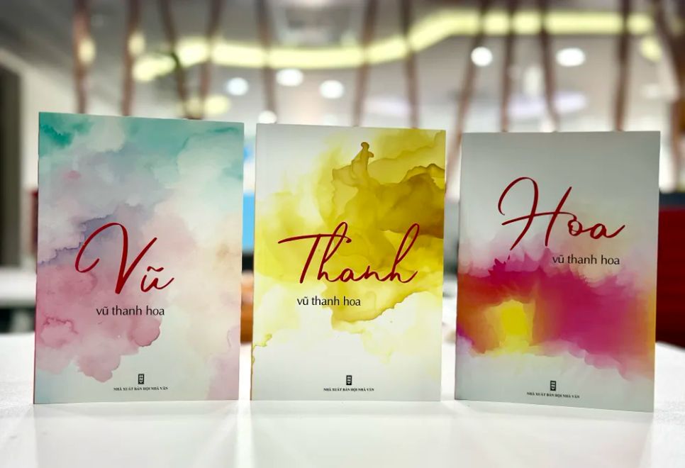Ba tập thơ mới nhất của nhà thơ Vũ Thanh Hoa, được đặt theo họ và tên của chị