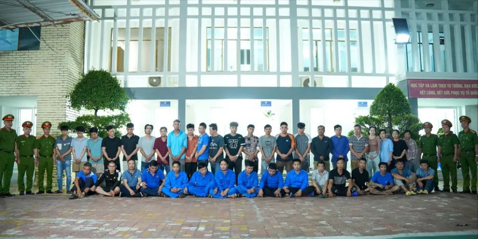 Các đối tượng bị cơ quan Công an bắt giữ