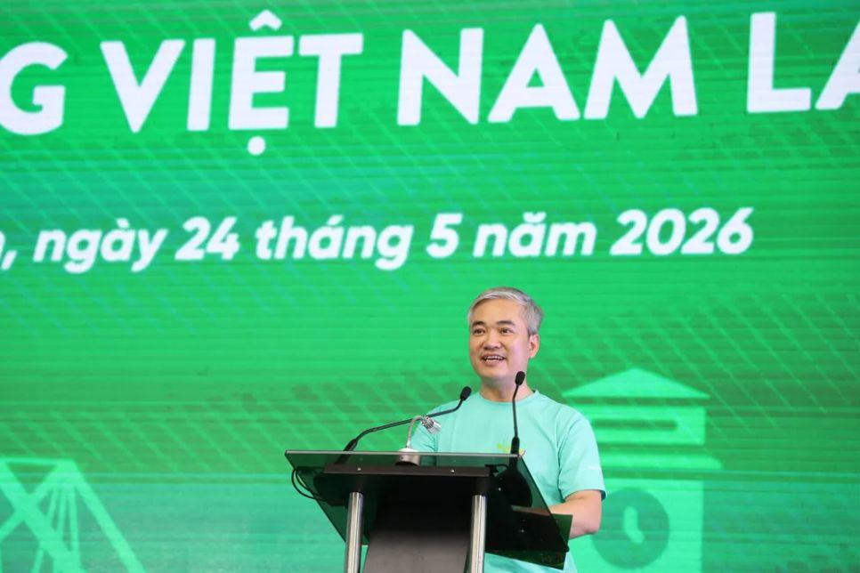 Nhà báo Trần Tuấn Linh, Tổng Biên tập Báo Sức khỏe và Đời sống, Trưởng Ban Tổ chức phát biểu