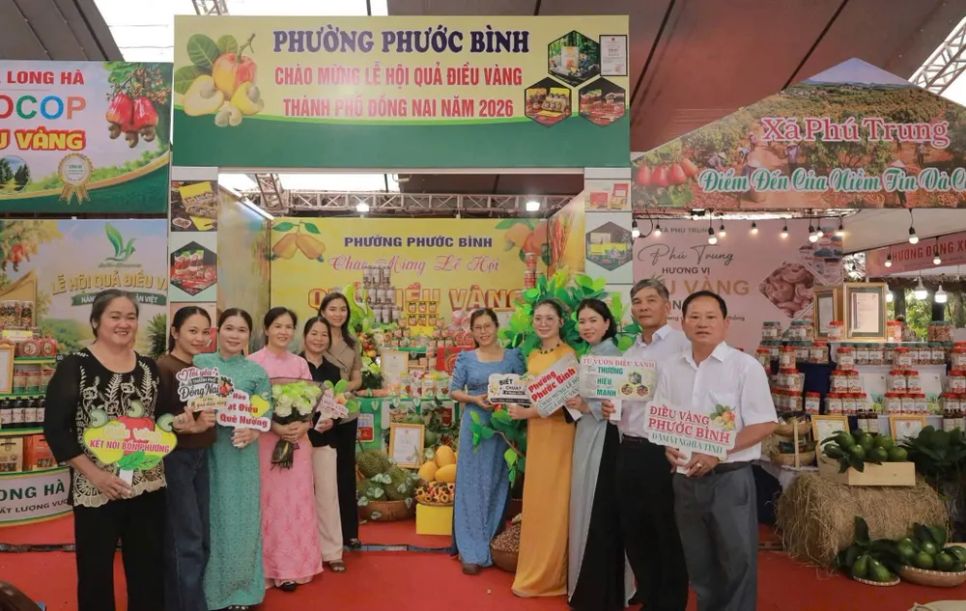 Các xã phường trên địa bàn TP Đồng Nai có thế mạnh trồng, chế biến điều tại lễ hội