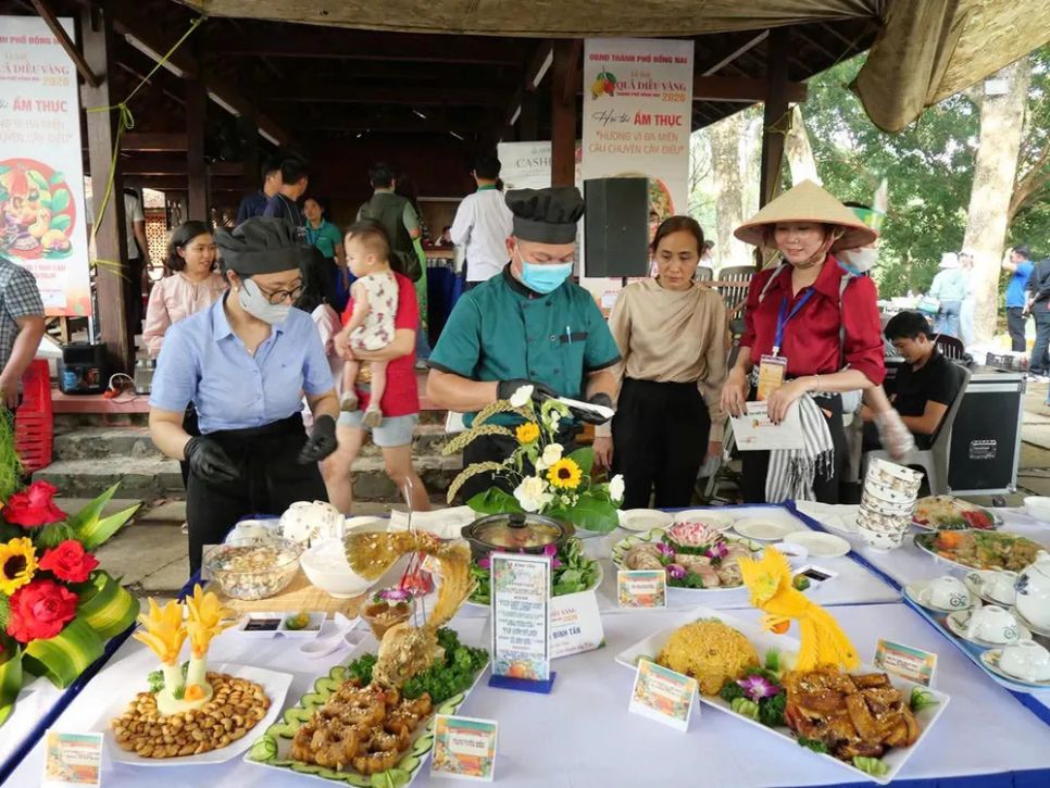 Hội thi ẩm thực tại lễ hội Quả điều vàng TP Đồng Nai năm 2026