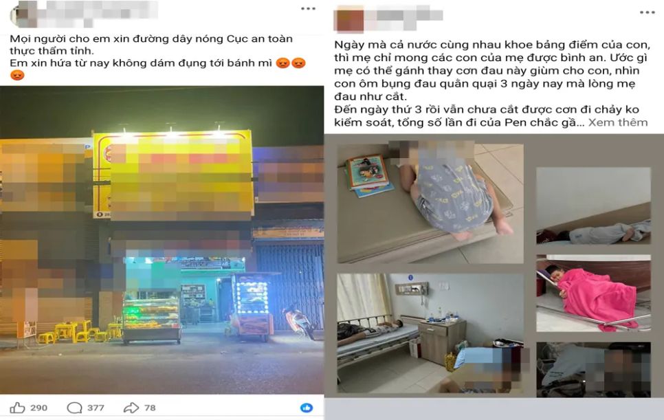 Nhiều tài khoản mạng xã hội chia sẻ, lan truyền thông tin về các trường hợp bị ngộ độc rải rác