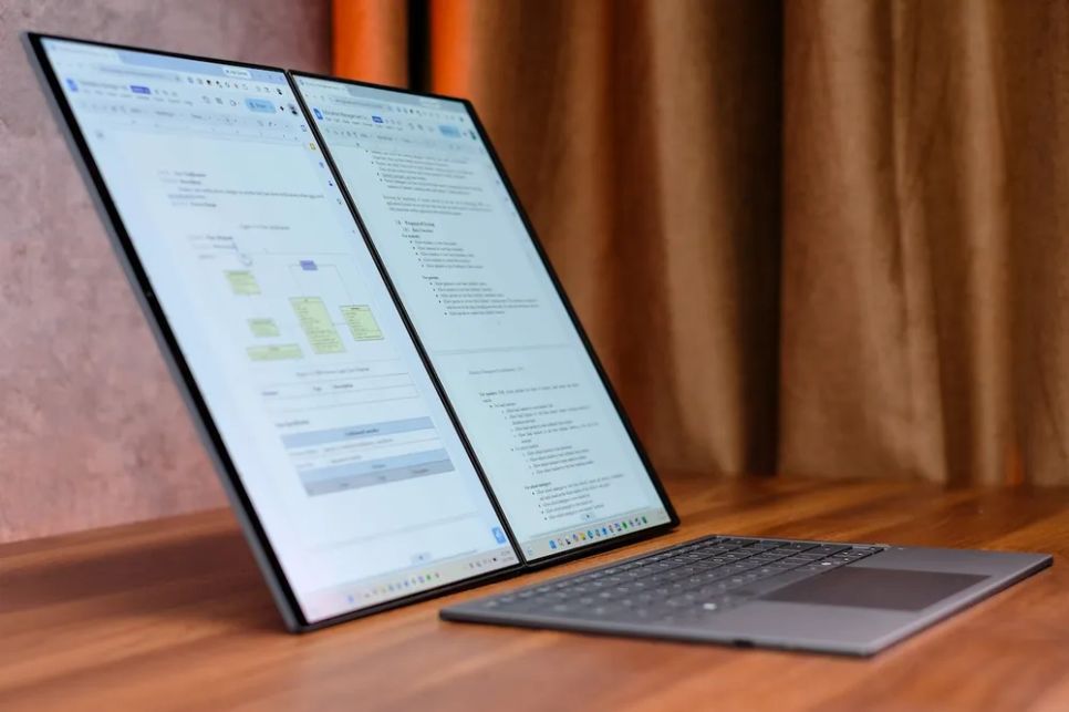 Zenbook DUO (2026) hai màn hình với bàn phím rời đa năng