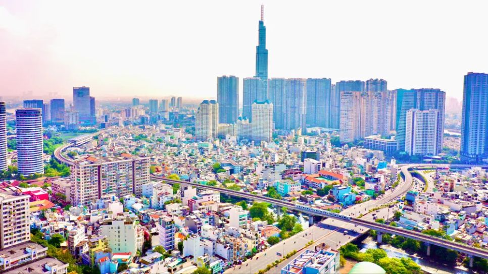 Khu đô thị tại phường Thạnh Mỹ Tây, TPHCM. Ảnh: HOÀNG HÙNG