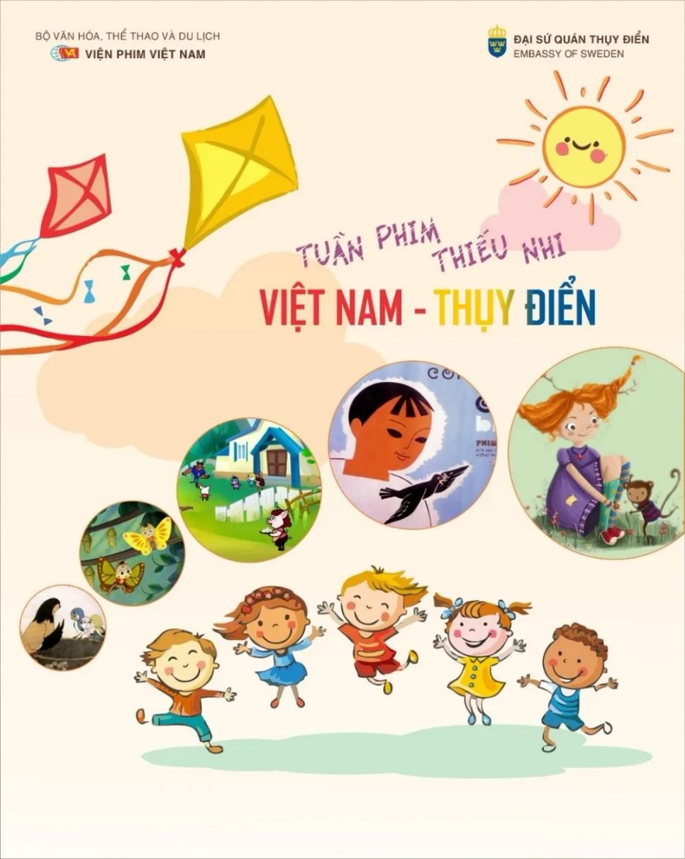 Poster của tuần phim dành cho thiếu nhi tại Hà Nội. Ảnh: Viện Phim Việt Nam