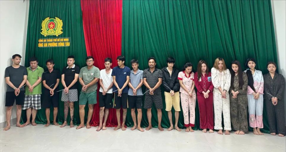 Các đối tượng tại cơ quan Công an Các đối tượng tại cơ quan Công an