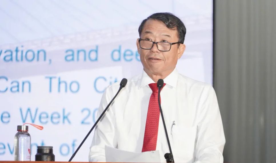Phó Chủ tịch UBND TP Cần Thơ Nguyễn Văn Khởi phát biểu khai mạc sự kiện Phó Chủ tịch UBND TP Cần Thơ Nguyễn Văn Khởi phát biểu khai mạc sự kiện