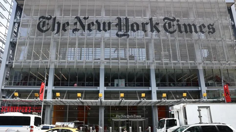 Trụ sở nhật báo The New York Times (Mỹ). Ảnh: Jakub Porzycki/NurPhoto Trụ sở nhật báo The New York Times (Mỹ). Ảnh: Jakub Porzycki/NurPhoto