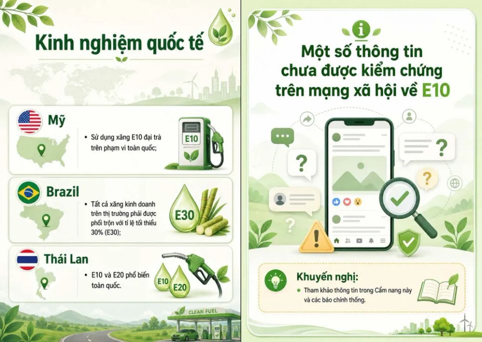 Bộ Công thương giải đáp lo ngại về xăng E10 Bộ Công thương giải đáp lo ngại về xăng E10