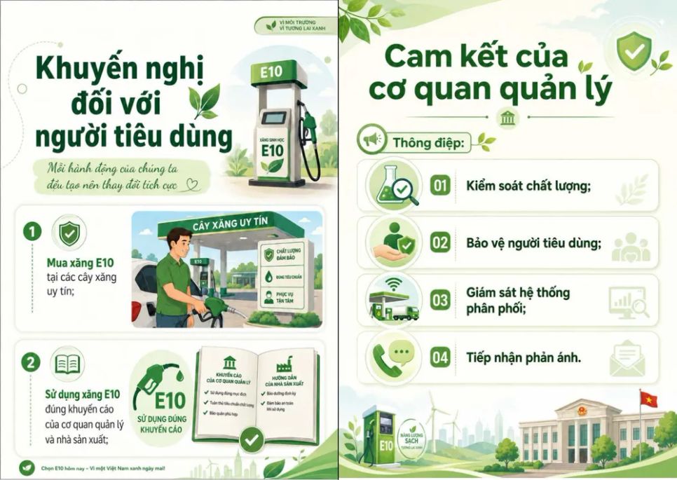 Bộ Công thương giải đáp lo ngại về xăng E10 Bộ Công thương giải đáp lo ngại về xăng E10