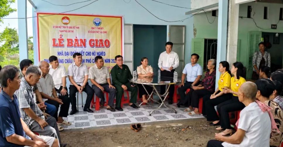 XSKT Hậu Giang bàn giao nhà Đại đoàn kết cho gia đình diện khó khăn