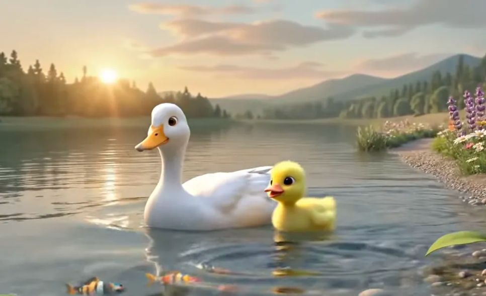 Hình ảnh chú vịt con trong các video dự án nhạc thiếu nhi Hình ảnh chú vịt con trong các video dự án nhạc thiếu nhi