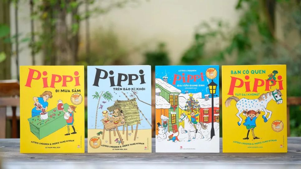 Bộ sách tranh về Pippi Tất dài do NXB Kim Đồng ấn hành. Ảnh: BTC