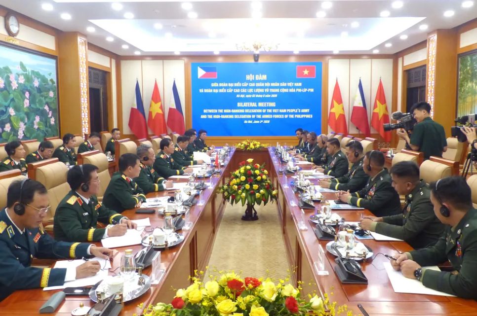 Quang cảnh cuộc hội đàm. Ảnh: TRẦN BÌNH Quang cảnh cuộc hội đàm. Ảnh: TRẦN BÌNH