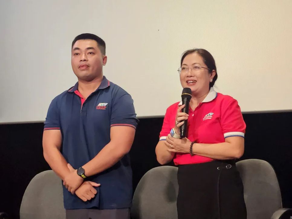 <i>Đạo diễn Quang Thịnh và biên tập Ngọc Lan. Ảnh: VĂN TUẤN</i> <i>Đạo diễn Quang Thịnh và biên tập Ngọc Lan. Ảnh: VĂN TUẤN</i>
