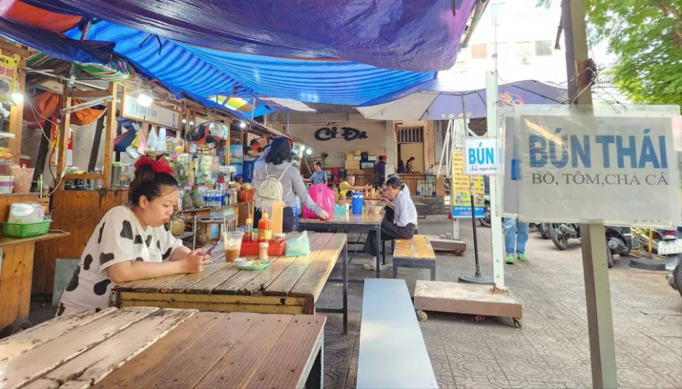Một điểm kinh doanh dịch vụ ăn uống tại TPHCM.