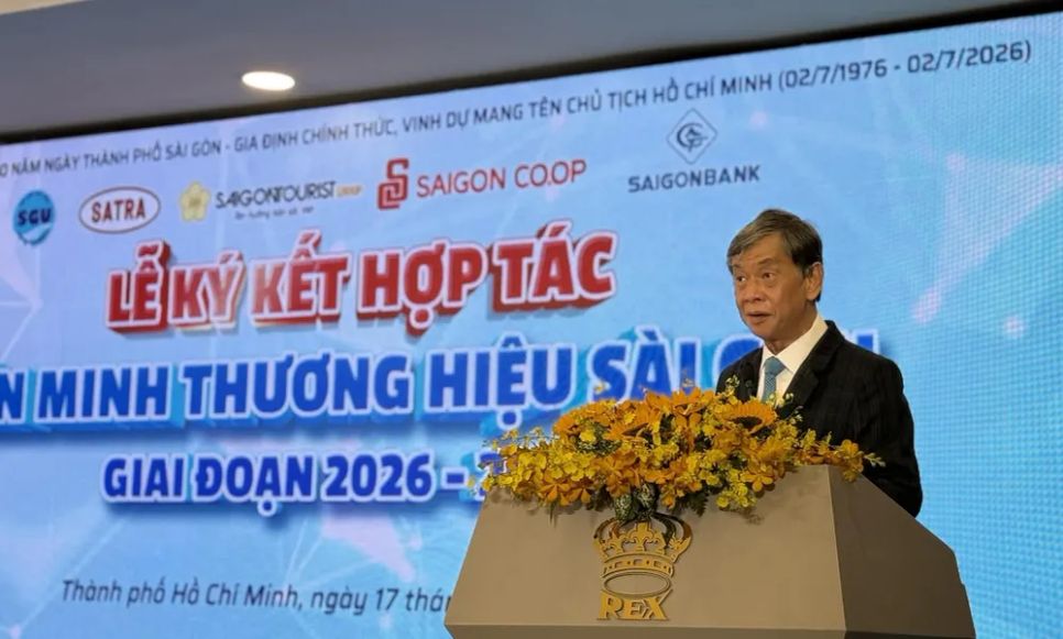 PGS-TS Phạm Hoàng Quân, Hiệu trưởng Trường Đại học Sài Gòn phát biểu tại lễ ký kết. Ảnh: THANH HÙNG PGS-TS Phạm Hoàng Quân, Hiệu trưởng Trường Đại học Sài Gòn phát biểu tại lễ ký kết. Ảnh: THANH HÙNG