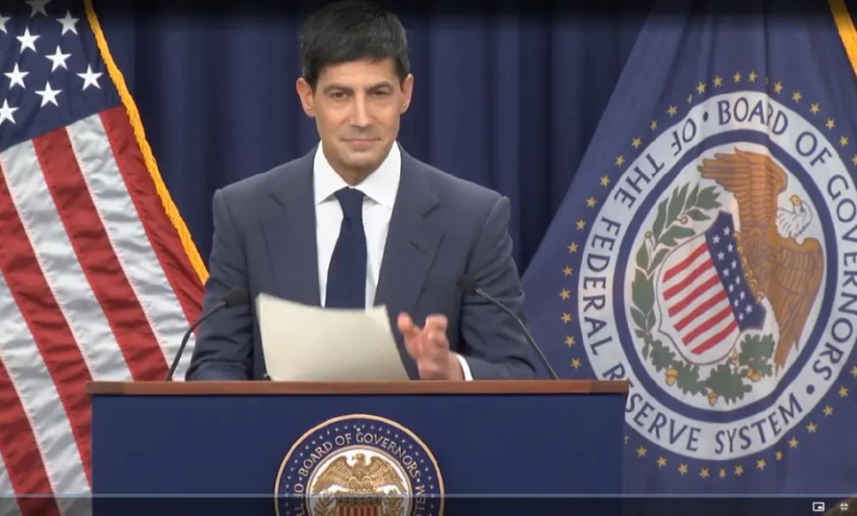 Chủ tịch FED Kevin Warsh tổ chức họp báo lần đầu tiên sau khi nhậm chức. Ảnh: FED Chủ tịch FED Kevin Warsh tổ chức họp báo lần đầu tiên sau khi nhậm chức. Ảnh: FED