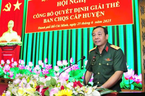 Bộ Tư lệnh TPHCM công bố giải thể Ban Chỉ huy quân sự cấp huyện