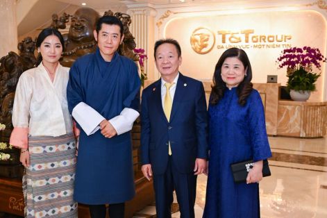 Quốc vương Bhutan và Hoàng hậu tới thăm Tập đoàn T&T Group