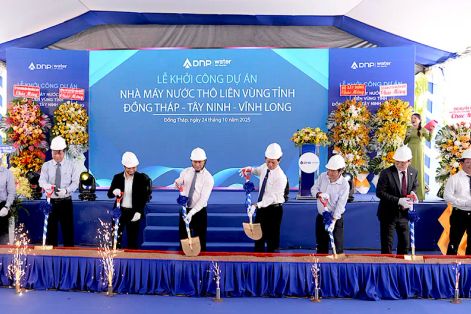 Khởi công Dự án Nhà máy nước thô liên vùng Đồng Tháp – Tây Ninh – Vĩnh Long