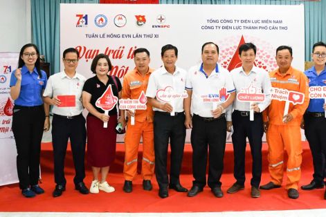 Điện lực TP Cần Thơ hưởng ứng “Tuần lễ hồng EVN” lần thứ XI