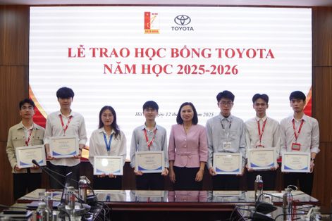Toyota trao tặng 123 suất học bổng cho sinh viên