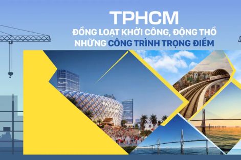 TPHCM đồng loạt khởi công, động thổ những công trình trọng điểm