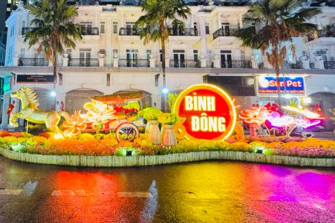 Khai mạc Chợ hoa Tết Bình Đông 2026