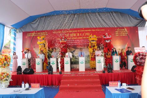 Vĩnh Long khởi công kè sông Long Hồ hơn 224 tỷ đồng