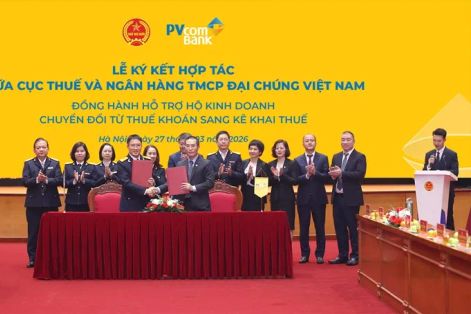 PVcomBank hợp tác Cục Thuế hỗ trợ hộ kinh doanh kê khai thuế