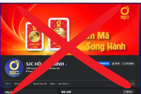 SJC cảnh báo về hành vi giả mạo Fanpage
