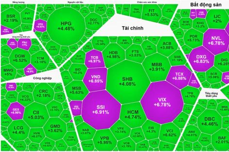 VN-Index tăng hơn 79 điểm 