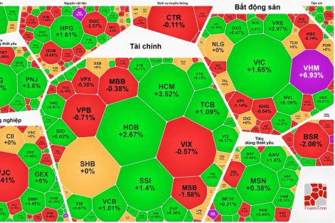 Cổ phiếu Vingroup tăng mạnh, VN-Index thêm gần 20 điểm
