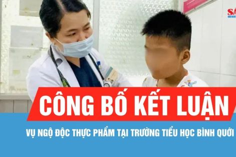 Công bố kết luận vụ ngộ độc thực phẩm tại Trường Tiểu học Bình Quới Tây