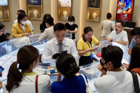 Sáng 24-4, giá vàng giảm phiên thứ 3 liên tục