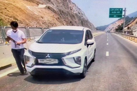 Xử lý tài xế chạy ngược chiều trên đường cao tốc Hoài Nhơn - Quy Nhơn