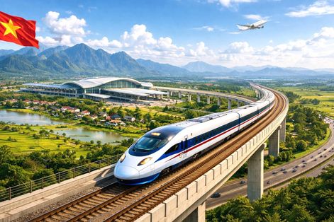 Từ quý III/2027 bắt đầu bàn giao mặt bằng dự án đường sắt tốc độ cao Bắc - Nam