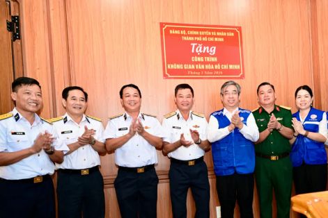 Khánh thành "Không gian văn hóa Hồ Chí Minh" tại Bộ Tư lệnh Vùng 4 Hải quân