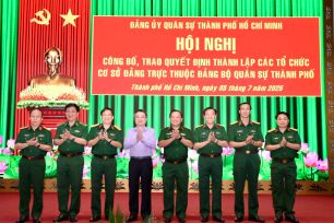 Kiện toàn các tổ chức cơ sở Đảng trực thuộc Đảng bộ Quân sự TPHCM