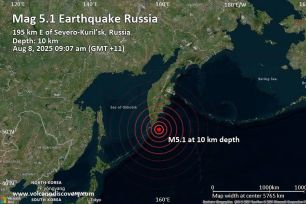 Dư chấn tiếp diễn ở quần đảo phía Nam Kamchatka (Nga)